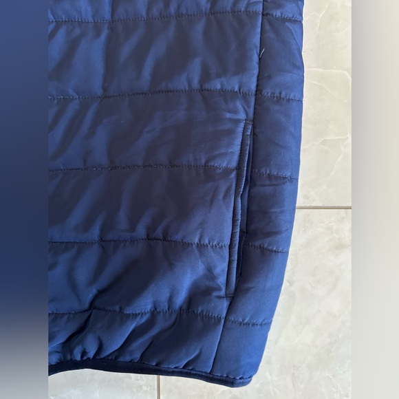 Chaps Quilted Packable Vest - Navy / Navy Embroidery / Royal Blue, Medium - Picture 4 of 8
